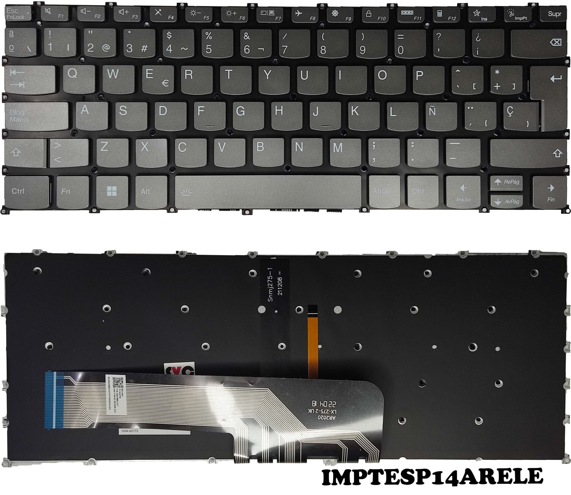 TECLADO LENOVO_5 14IIL05 /5-14ARE05 /5-14ALC05 ILUMINADO-(01732) 3-H