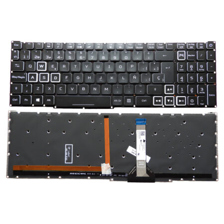 TECLADO ACER_AN515-56 /AN-517-41 NEGRO ILUMINADO (03266) M-6
