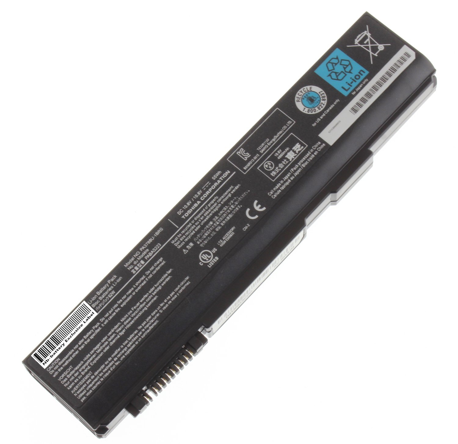 BATERIA TOSHIBA PA3788 -PA3787 -PA3786 (02727)