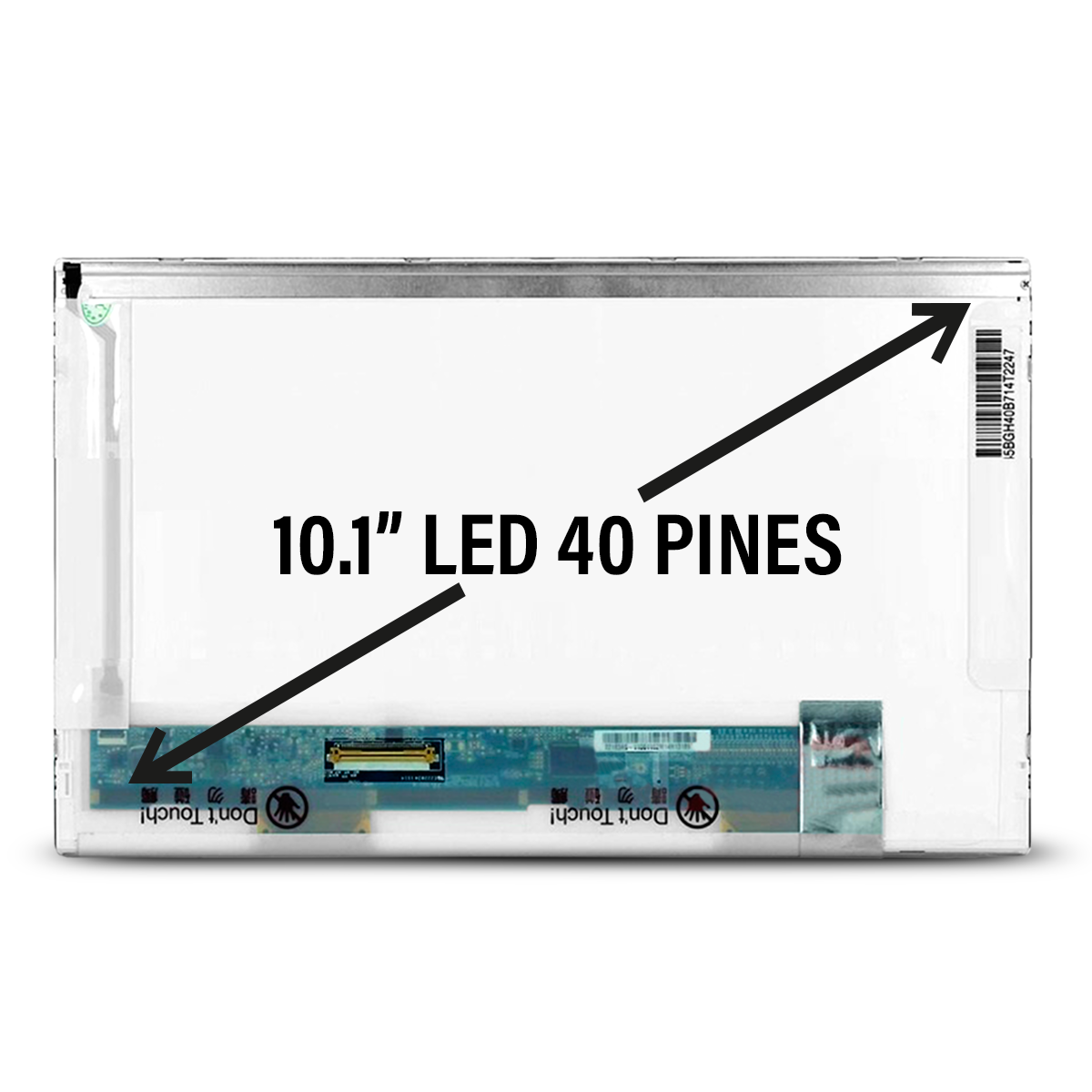 PANTALLA 10.1 LED 40 PINES HD (01321)