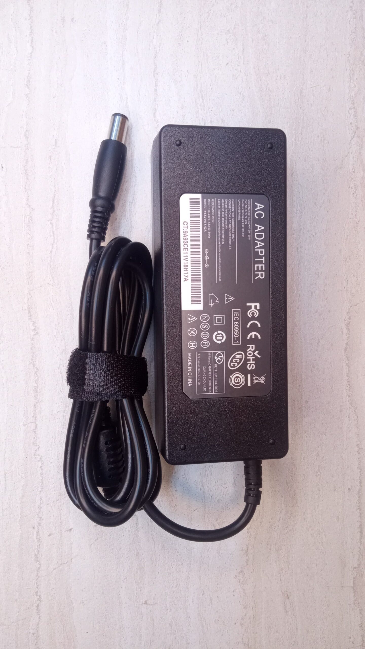 CARGADOR DELL 19.5v 4.62 P.AGUJA 90 WATTS (00520)
