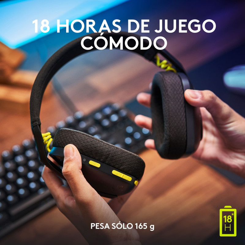 AUDIFONO C/MICROF. LOGITECH G435 BT / LIGHTSPEED BLACK (981-001049) (03112) - Imagen 6