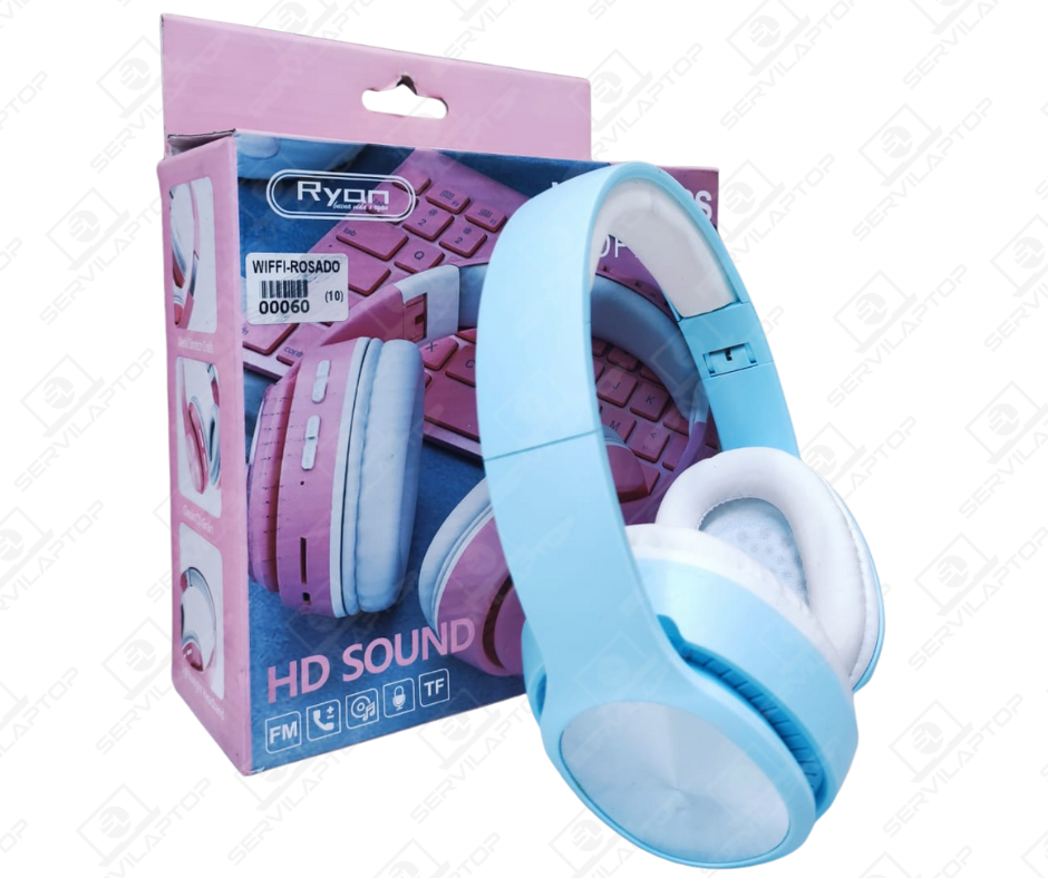 AUDIFONO INALAMBRICO -RADIO -BLUETOOTH -ROSADO K6131 (00060) - Imagen 2